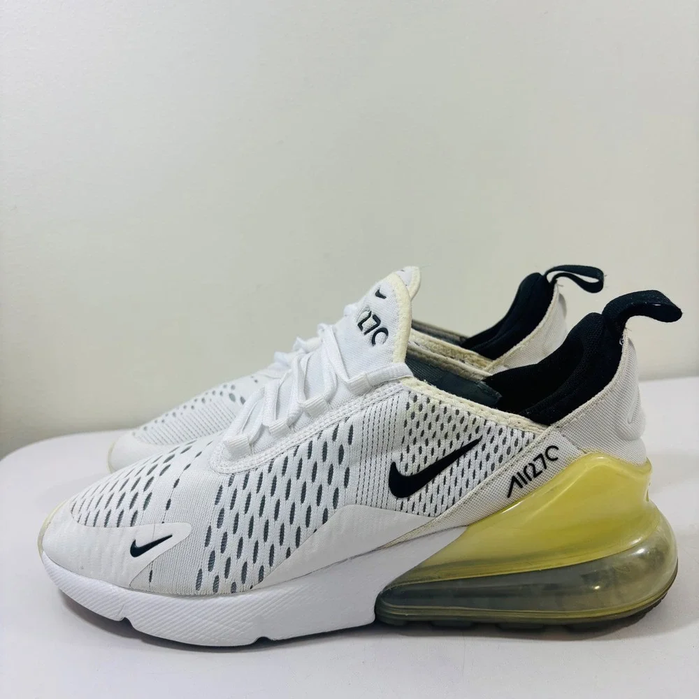 Nike Youth Air Max 270 White Black Running Shoes Sneakers Size‎ 6.5Y 943345-100
